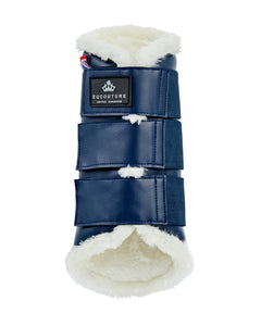 Eqcouture Symmetry WoolTech Brushing Boots - MIDNIGHT (NAVY)