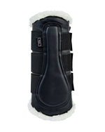 Load image into Gallery viewer, Eqcouture Symmetry WoolTech Brushing Boots - CHARCOAL (BLACK)

