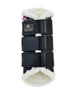 Load image into Gallery viewer, Eqcouture Symmetry WoolTech Brushing Boots - CHARCOAL (BLACK)

