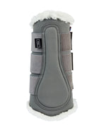 Load image into Gallery viewer, Eqcouture Symmetry WoolTech Brushing Boots - STEEL (GREY)
