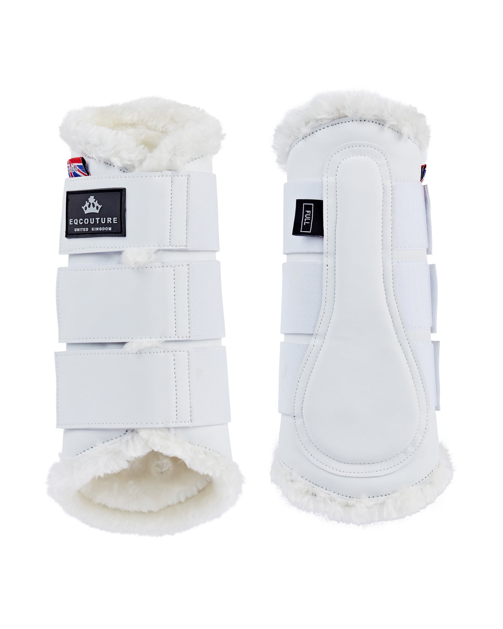 Eqcouture Symmetry WoolTech Brushing Boots - CHALK (WHITE)