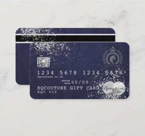 Eqcouture Actual Gift Card - To Be Purchased with the E-Gift Card Only.
