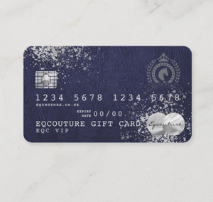 Eqcouture Actual Gift Card - To Be Purchased with the E-Gift Card Only.