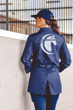Load image into Gallery viewer, Deluxe Lightweight Coach Jacket - NAVY
