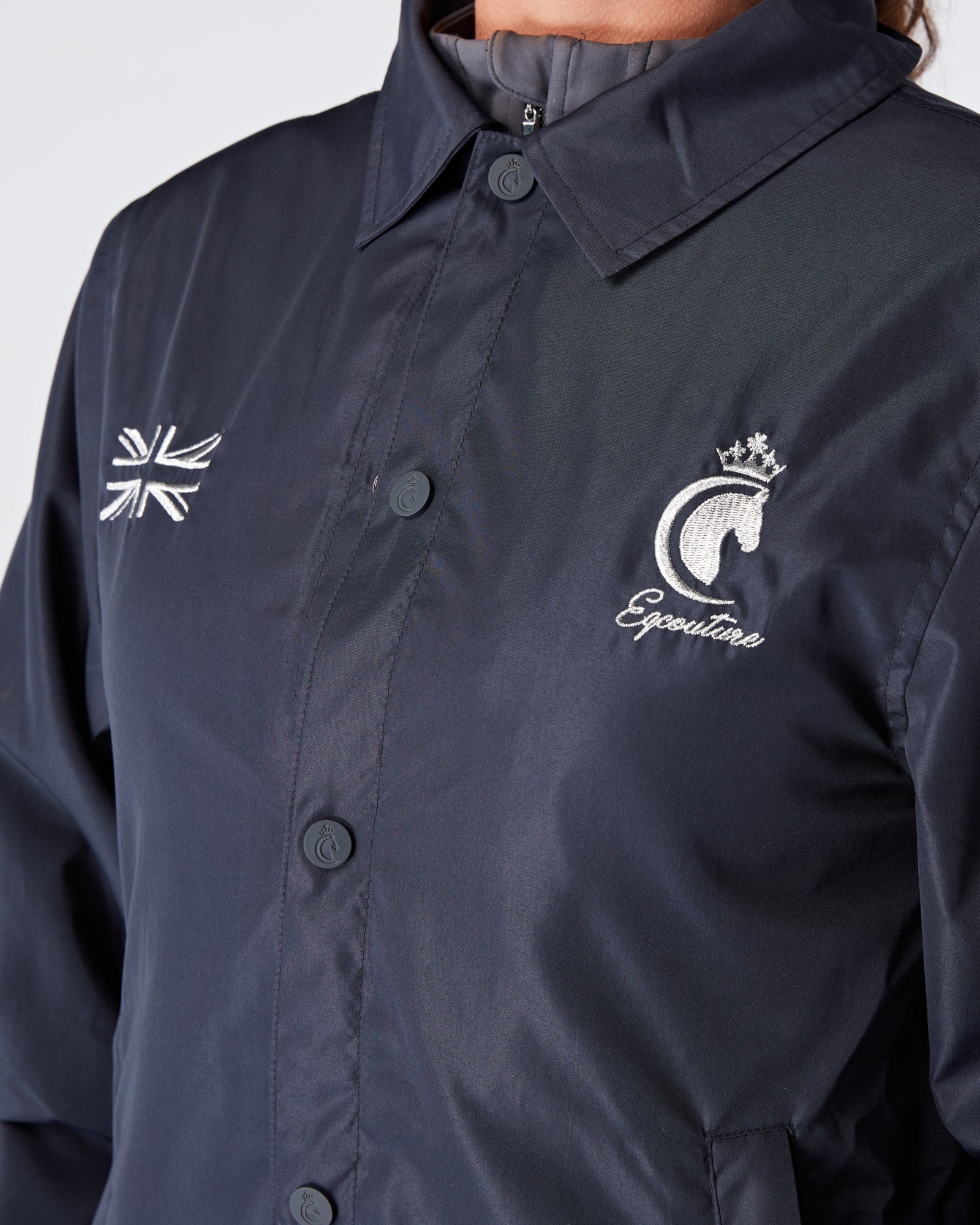 Womens equestrian luxury lightweight, waterproof, smart jacket- NAVY