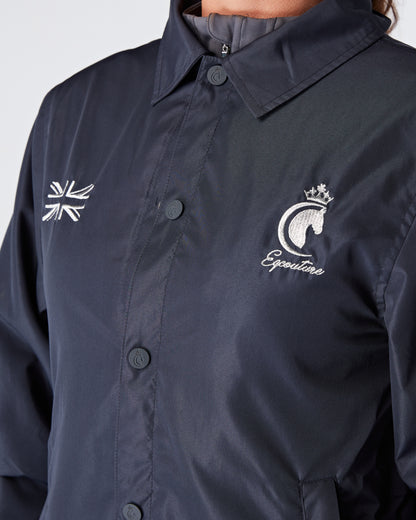 Womens equestrian luxury lightweight, waterproof, smart jacket- NAVY