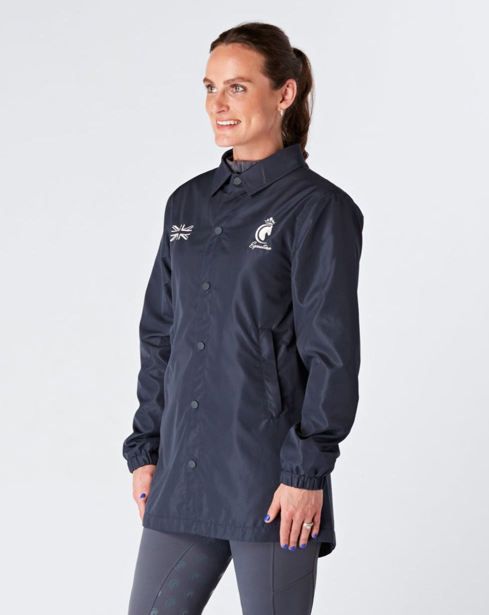 Womens equestrian luxury lightweight, waterproof, smart jacket- NAVY