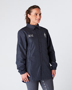 Womens equestrian luxury lightweight, waterproof, smart jacket- NAVY