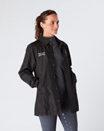 Load image into Gallery viewer, Womens equestrian luxury lightweight, waterproof, smart jacket- BLACK
