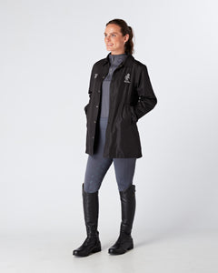 Womens equestrian luxury lightweight, waterproof, smart jacket- BLACK