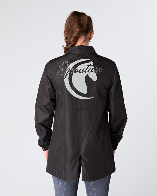 Womens equestrian luxury lightweight, waterproof, smart jacket- BLACK