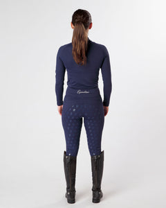 WINTER Thermal Navy Horse Riding Tights / Leggings with phone pockets –  Eqcouture