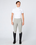 Load image into Gallery viewer, equestrian competition show shirt base layer white short sleeve

