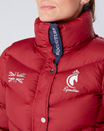 Load image into Gallery viewer, Exclusive Short Chilli Red Puffer Coat  / Jacket - Detachable Hood
