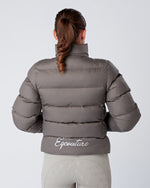Load image into Gallery viewer, Exclusive Short Grey Puffer Coat  / Jacket - Detachable Hood

