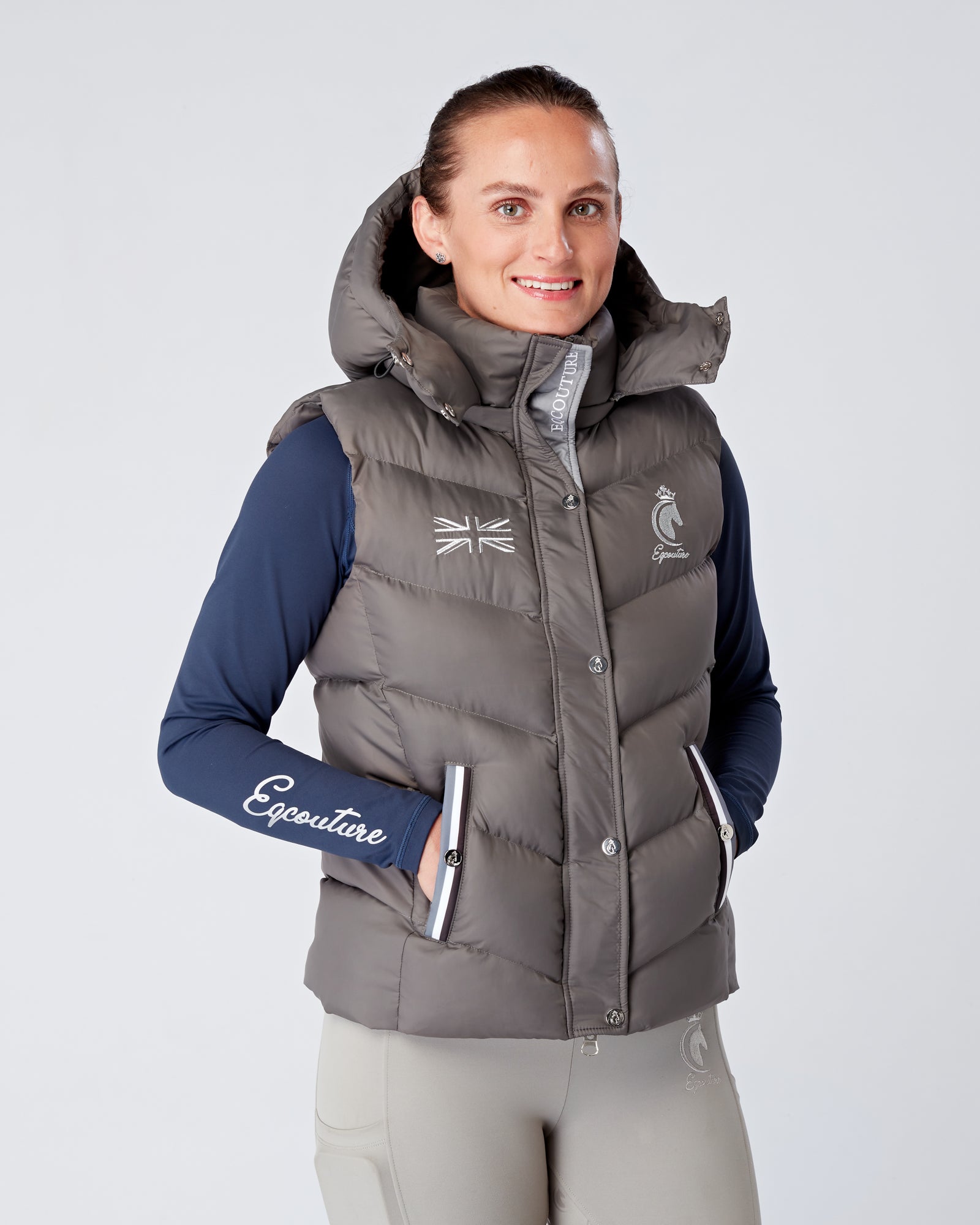 Exclusive Grey Gilet - Detachable Hood