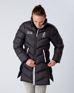 Load image into Gallery viewer, Exclusive Long Black Puffer Coat / Jacket 2.0 - Detachable Hood
