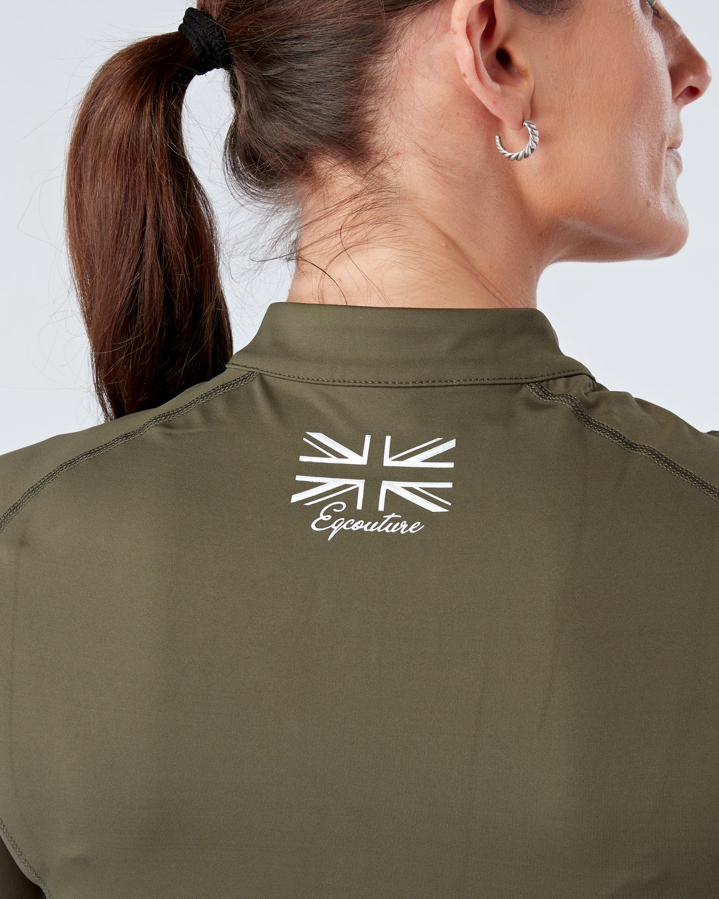 Green Equestrian Technical Base Layer - OLIVE GREEN
