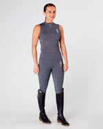 Load image into Gallery viewer, Horse Riding Equestrian Gym Sleeveless Base Layer - grey- Eqcouture
