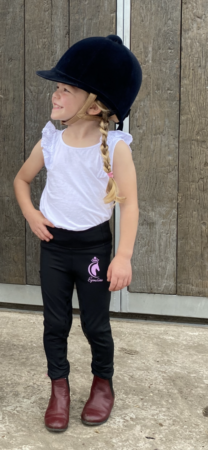 Kids / Children’s Black Riding Leggings / Tights Winter - GIRL BOY
