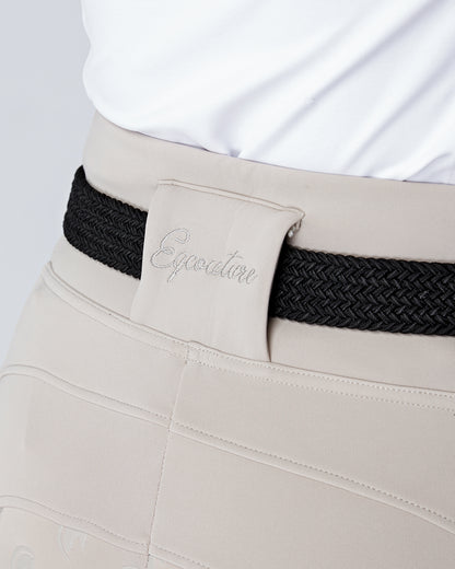 ALL-SEASON Competition Beige Riding Leggings / Tights with Phone Pockets - HUNTER BEIGE